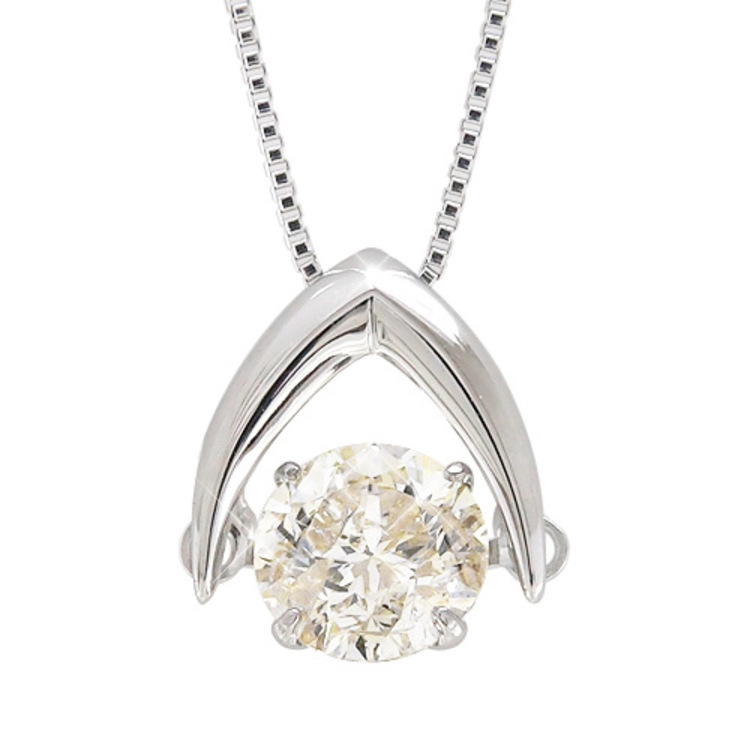 大丸松坂屋 外商部 18金ホワイトゴールド0 73ctダンシングストーンダイヤペンダント ｔｂｓショッピング