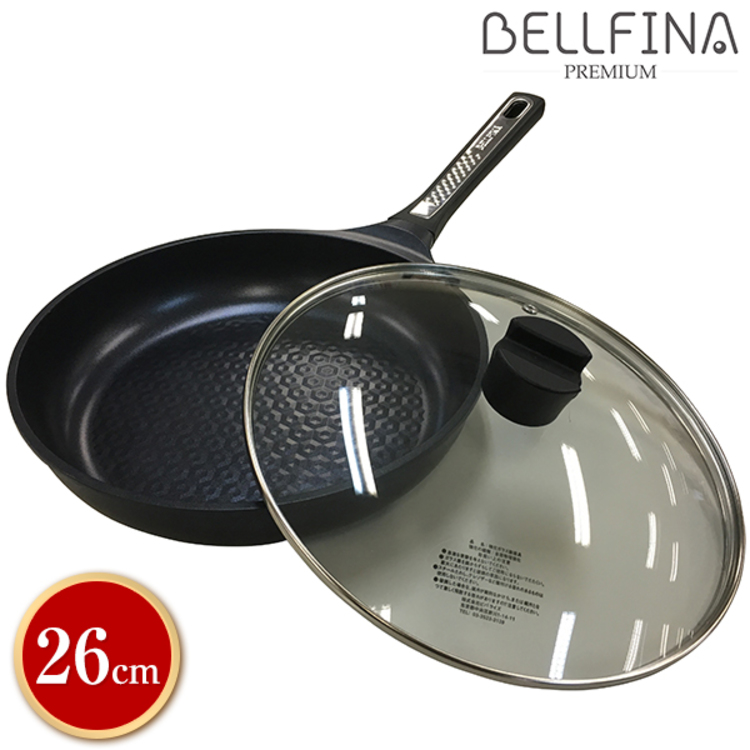 ベルフィーナ プレミアムダイヤモンドエンボスパン 蓋付26cm ｔｂｓショッピング
