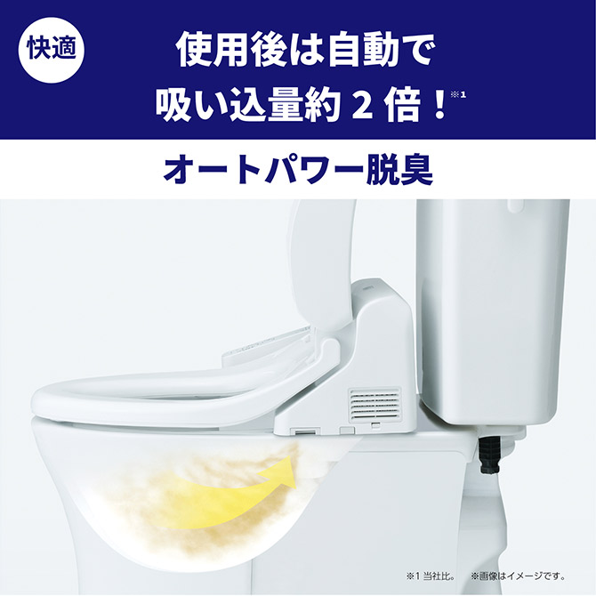 【4】脱臭機能付き 温水洗浄便座
