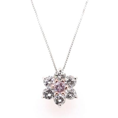 新品、未使用】大丸松坂屋 プラチナ0.6ctダイヤペンダント 鑑別書付き 
