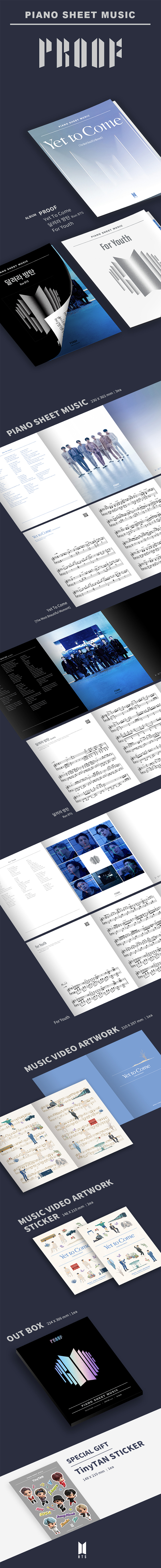 BTSアンソロジーアルバムに収録された新曲3曲 ハイブ(HYBE)公式楽譜が発売