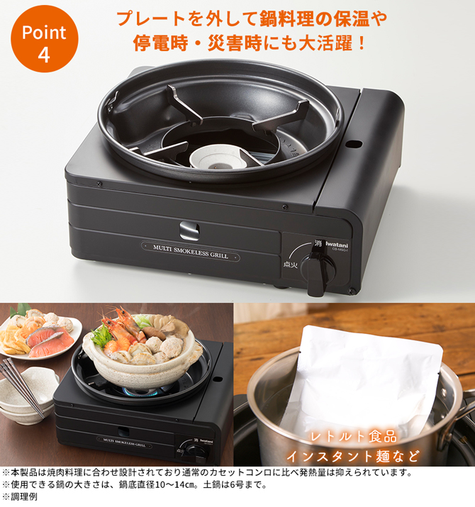 メーカー再生品 新品未開封 イワタニ マルチスモークレスグリル 