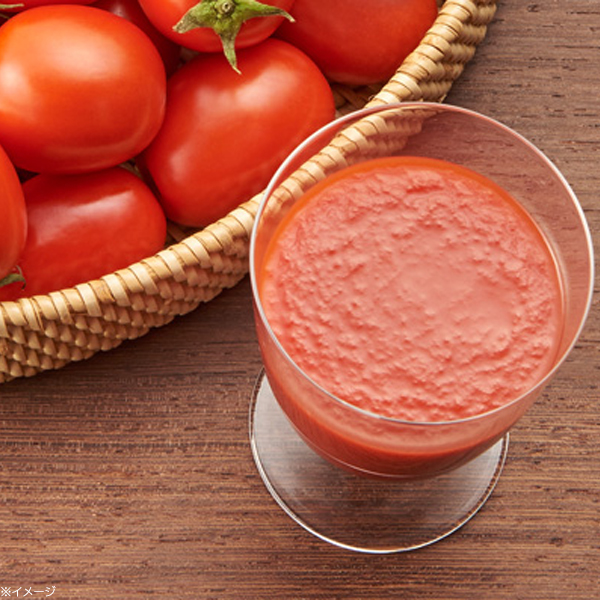 完熟トマト約5個分を使用した※
甘みのある濃厚な味わいのトマト飲料
