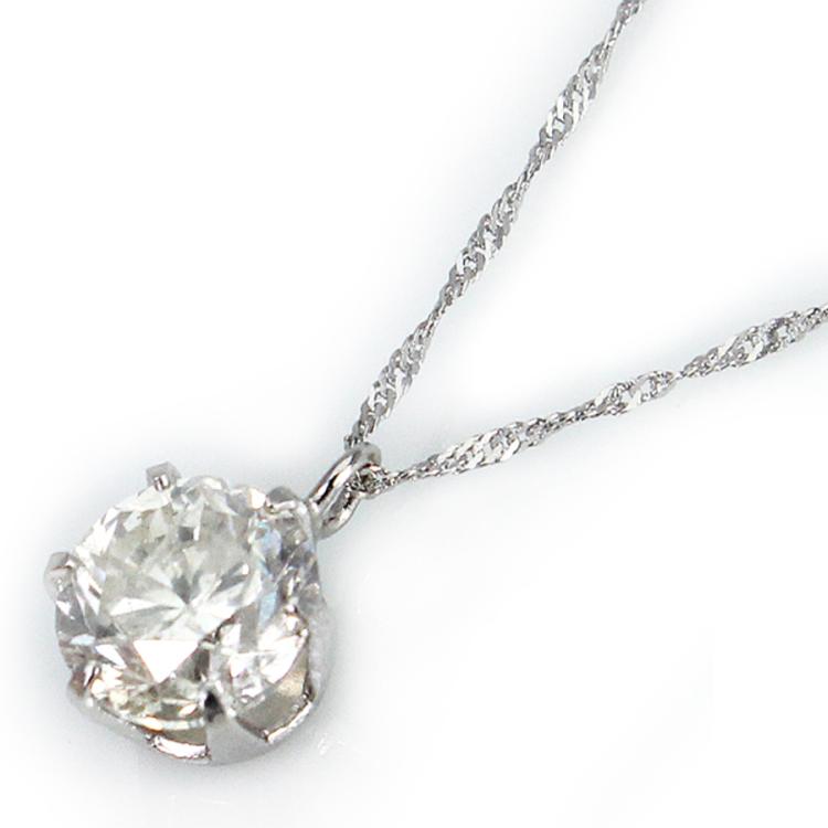 ダイヤモンド ネックレス 0.5カラット プラチナ900 シンプル ネックレス ダイヤモンドネックレス 一粒 人気 Pt900 DIAMOND  NECKLACE 末広 超人気 専門店 - ジュエリー・アクセサリー