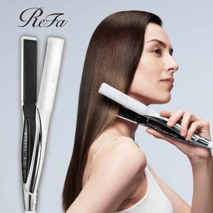【新品同様】リファビューテック ストレートアイロン (ホワイト) リファビューテック ストレートアイロン 白 ReFa 【LINEお友だち