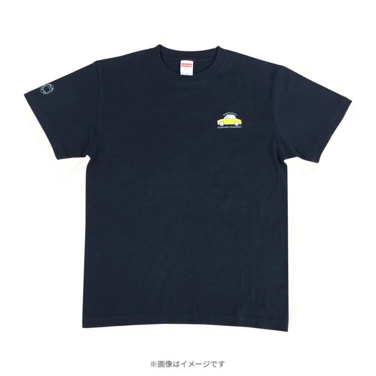 バナナマンのせっかくグルメ!!／Tシャツ(ホワイト/ネイビー) | ＴＢＳ 