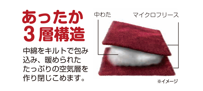 毛布のような暖かさで肩冷え防止