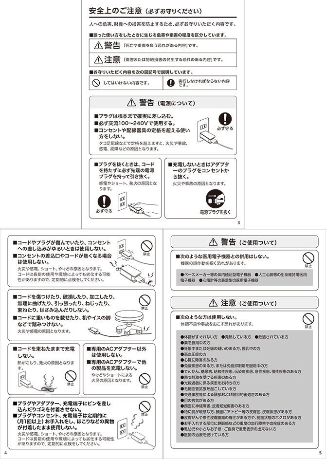 注意事項