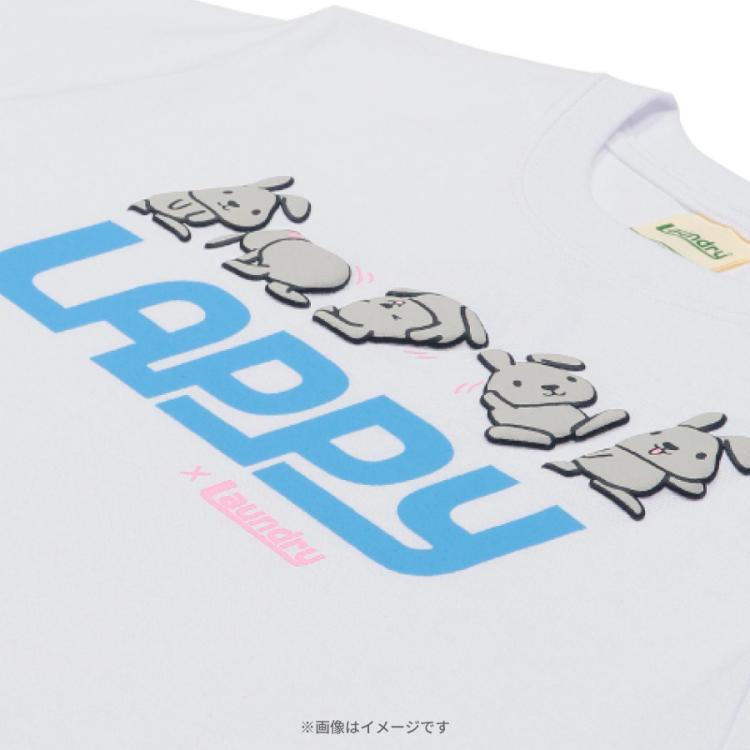 LAPPY × laundry ホワイトTシャツ M ラッピー × Laundry／コロコロラッピーTシャツ | TBSショッピング