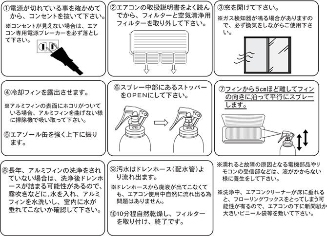 エアコンクリーナーAg消臭プラス／2本 または 4本 | TBS
