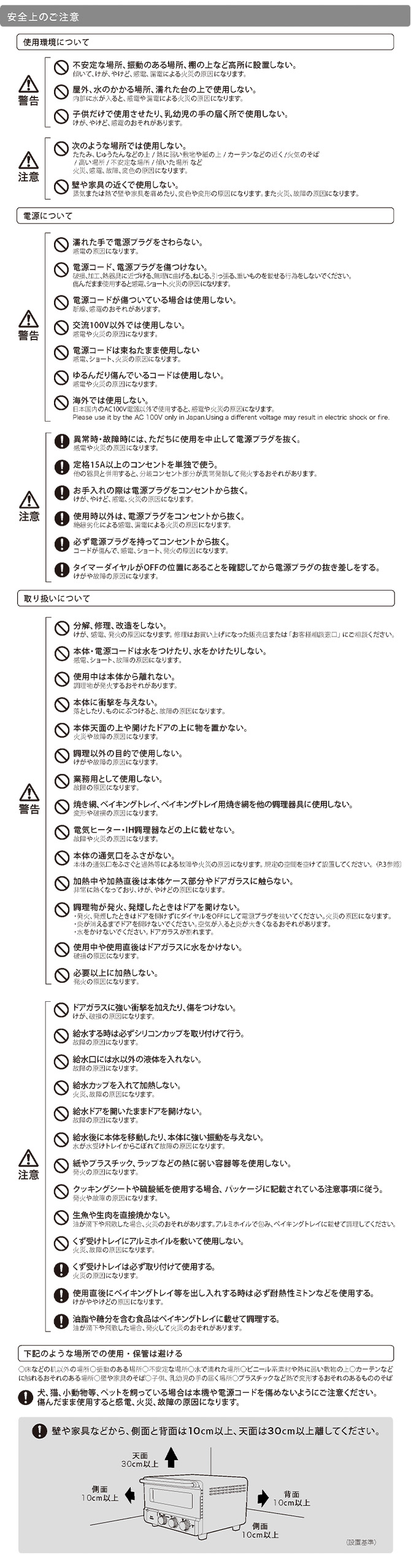 使用上の注意