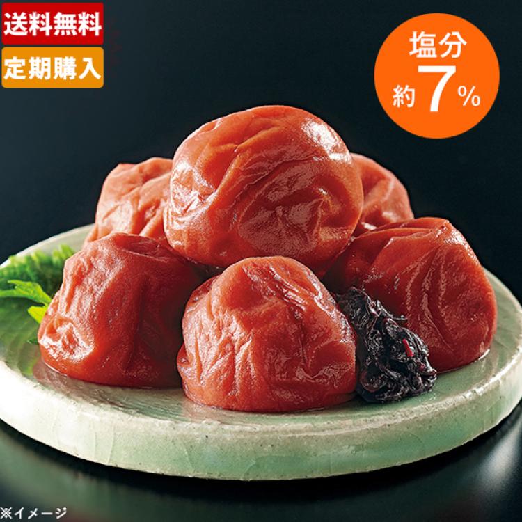 ポン　梅干し5kg×2 1kg×2計12kg 定期購入】紀州南高梅 しそ漬梅干／塩分約7％／600g×2 計1.2kg