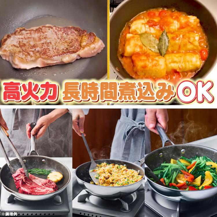 CORELLE（コレール）フライパン／20cm、24cm深型、26cm／オール