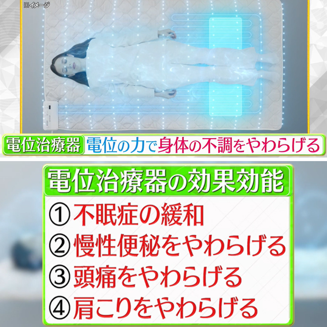 電位の力で体の不調をやわらげる電位治療器