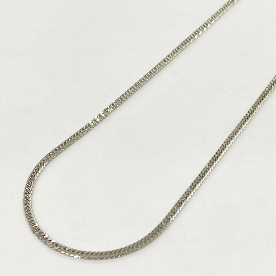 純プラチナ六面カットW喜平ネックレス 50cm／造幣局検定マーク入り 