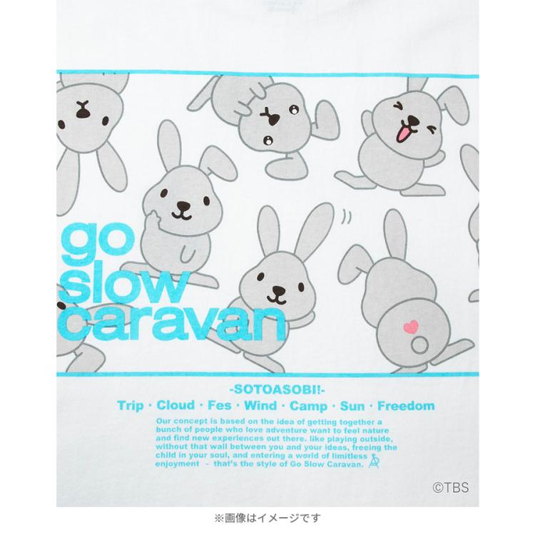 ラヴィット!×go slow caravan／USACラッピースクエアLOGOバックプリントロングスリーブTEE | ＴＢＳショッピング