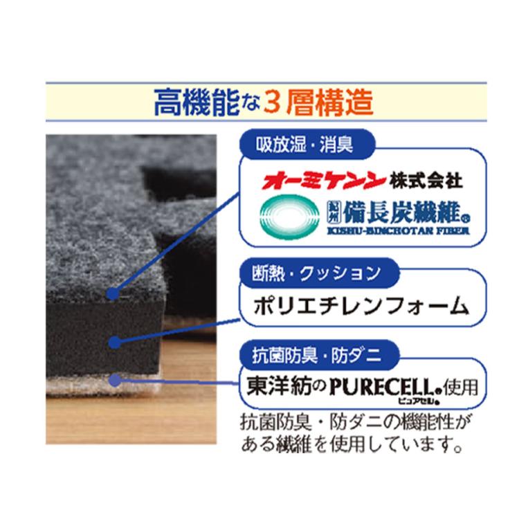 【送料込み】ダウニー備長炭マット 送料込み】ダウニー備長炭マット