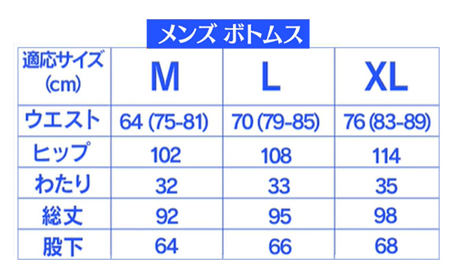 サイズ表