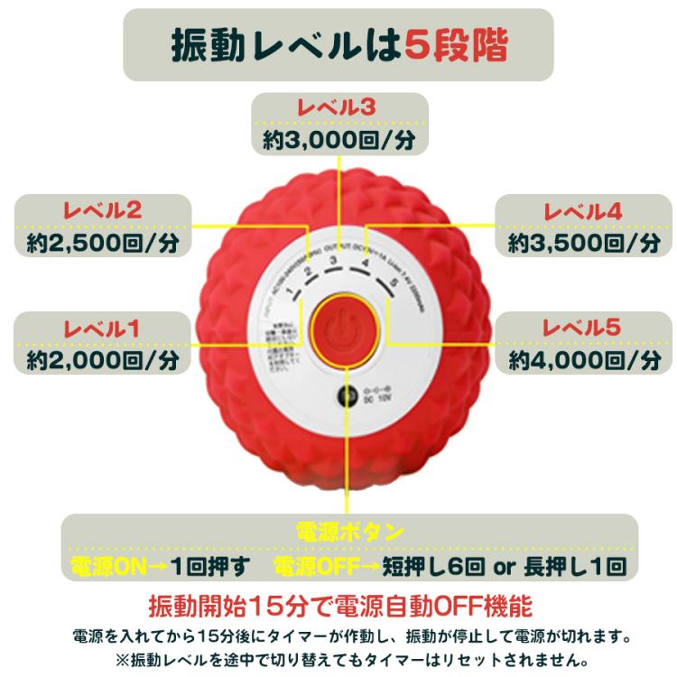 シェイプツインボール／振動マシン（5段階調整 今 お得！】シェイプツインボール／振動マシン（5段階調整