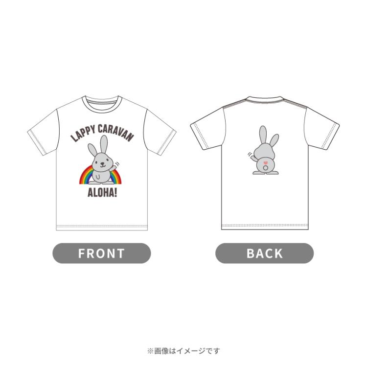 ラヴィット！／LAPPY CARAVAN キッズTシャツ／ラッピーALOHA