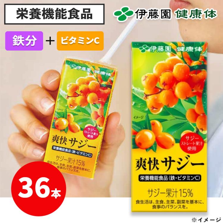 伊藤園　爽快サジー　36本 伊藤園 健康体 爽快サジー／80ml×36本 | TBSショッピング