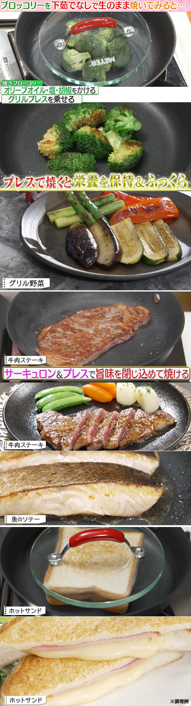 熱伝導が鉄の2.8倍※！
素早く食材に熱が伝わり旨味を逃さない！