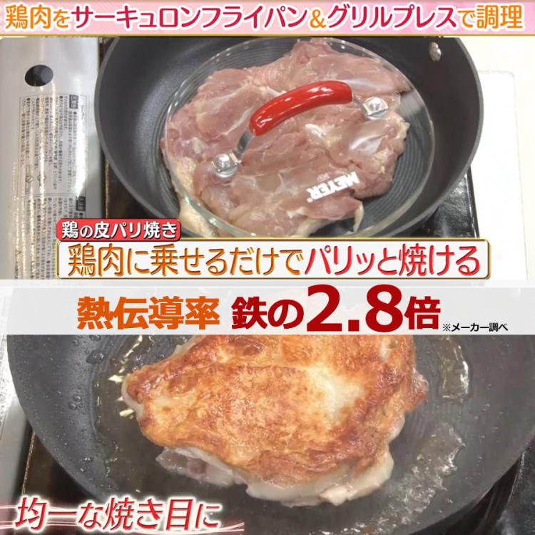 MEYER（マイヤー） サーキュロンクールフライパン25cm+グリルプレス