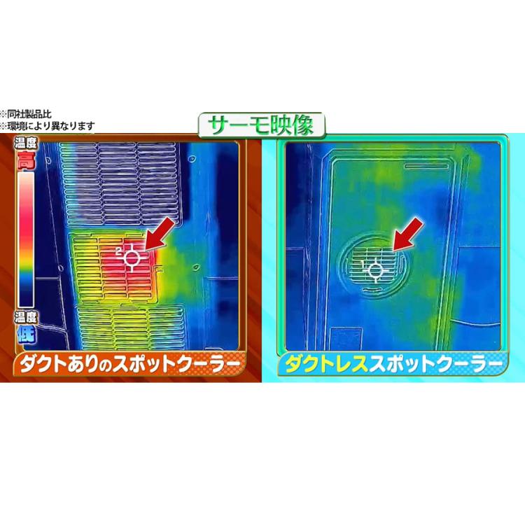 排熱ダクトレス スポットクーラー／DL-T2501WH／THREEUP(スリー