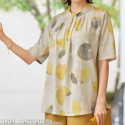 タック使いカットソーチュニック タック使いカットソーチュニック