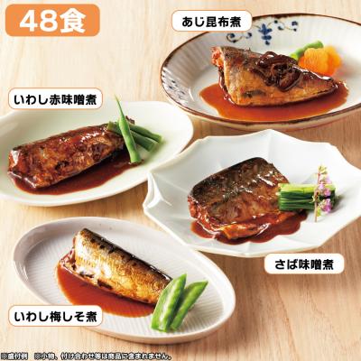 骨まで柔らかい煮魚セット/計48食 骨まで柔らかい煮魚セット/計48食