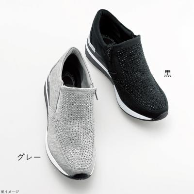 ビジュー付厚底ウォーキングシューズ ビジュー付厚底ウォーキングシューズ
