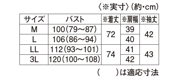 サイズ表
