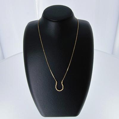 18金スラッシュボール馬蹄ネックレス 18金スラッシュボール馬蹄ネックレス