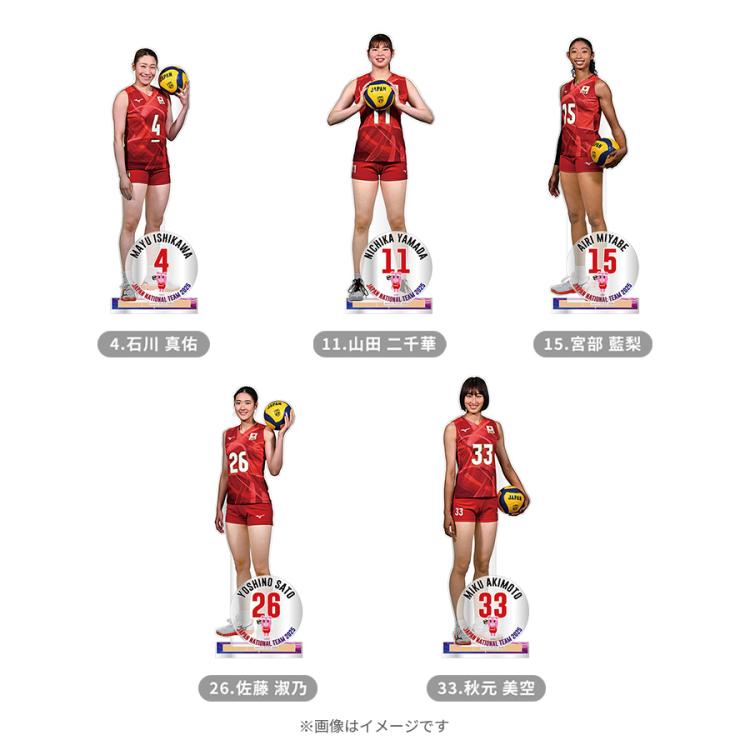 VNLアクリルカードキーホルダー日本代表2025石川真佑選手佐藤淑乃選手 VNLアクリルカードキーホルダー日本代表2025石川真佑選手佐藤