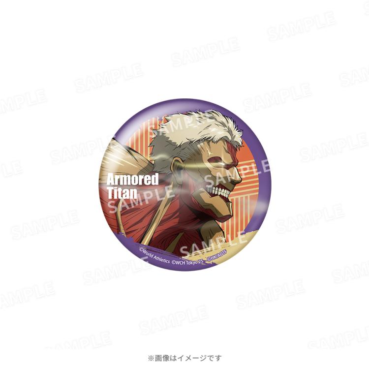 【進撃の巨人】［美品］MAPPA 65mm 缶バッジ 6個入り 東京2025世界陸上／進撃の巨人 缶バッジ6個セット | TBS