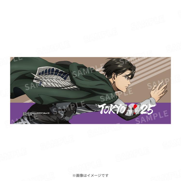 進撃の巨人タオル　リヴァイ　エレン　値下げしました！ 未開封】進撃の巨人 エレン ミカサ リヴァイ バスタオル セット