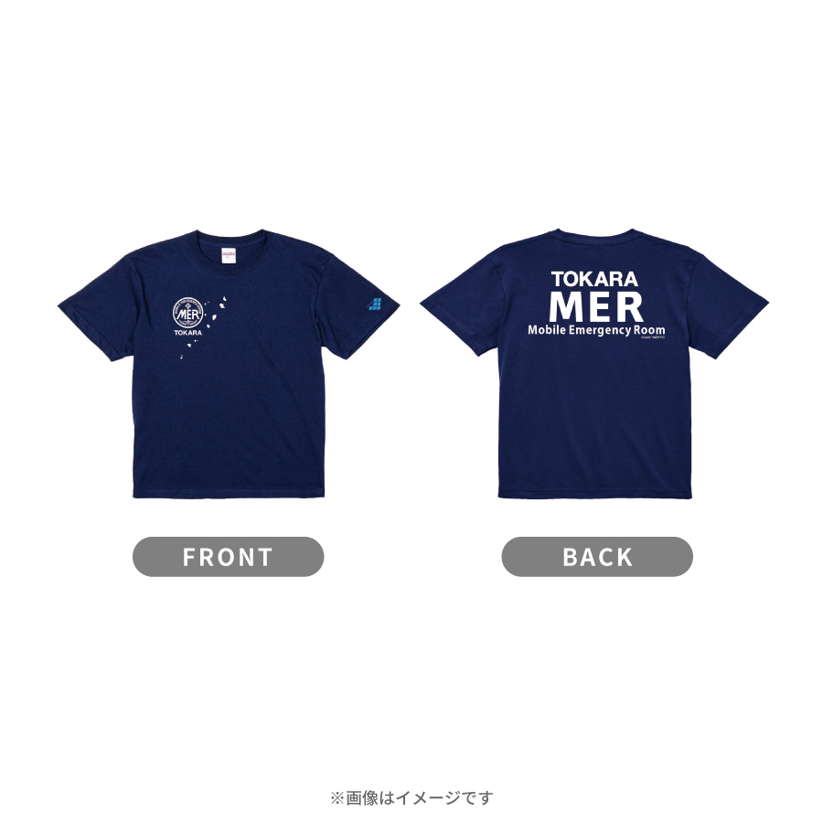 TOKYO MER〜走る緊急救命室〜 MER Tシャツ ネイビー Lサイズ 劇場版『TOKYO MER〜走る緊急救命室〜南海ミッション』／TOKARA