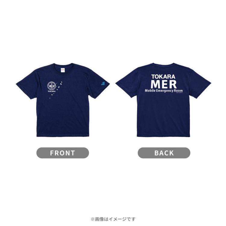 TOKYO MER〜走る緊急救命室〜 MER Tシャツ ネイビー Lサイズ 劇場版『TOKYO MER〜走る緊急救命室〜南海ミッション』／TOKARA