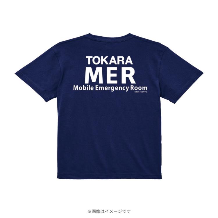 TOKYO MER〜走る緊急救命室〜 MER Tシャツ ネイビー Lサイズ 劇場版『TOKYO MER〜走る緊急救命室〜南海ミッション』／TOKARA