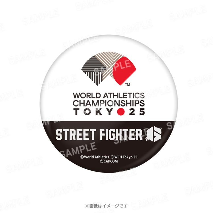 東京2025世界陸上／ストリートファイター6 缶バッジ7個セット