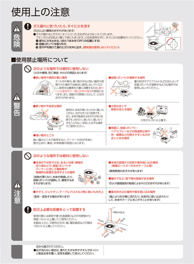 使用上の注意