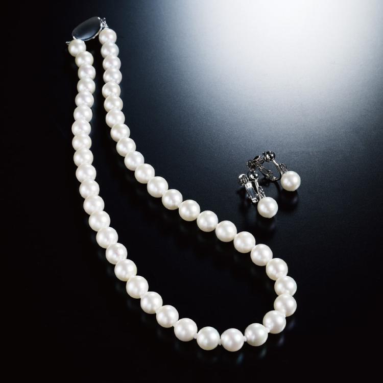 高島屋 K14】あこや真珠 ネックレス 約8.0-8.5mm 430 高島屋 K14