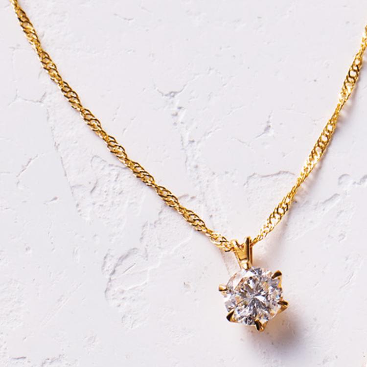 大丸松坂屋百貨店 純金0.7ctダイヤペンダント | TBSショッピング