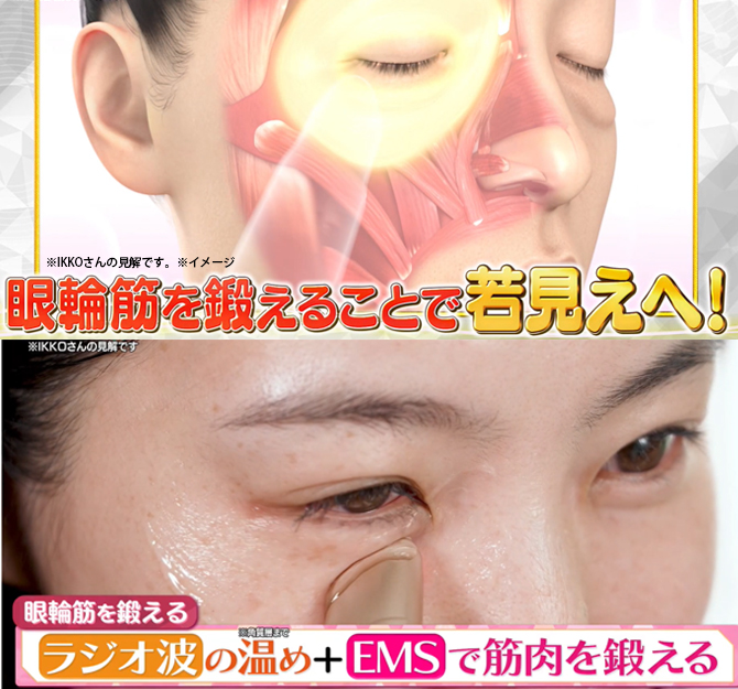 顔の第一印象で大切なのは目周り！
ラジオ波×EMSで眼輪筋を鍛えることで若々しい印象を目指すことが！