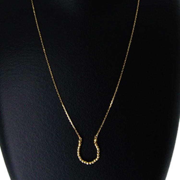 18金スラッシュボール馬蹄ネックレス | TBSショッピング