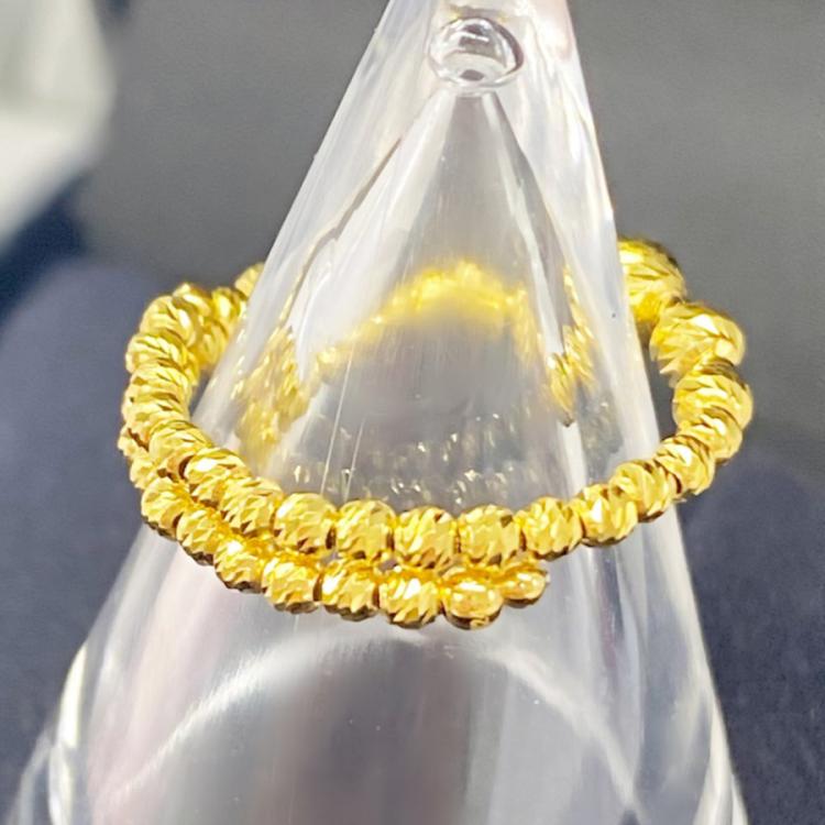 純金スラッシュボールデザインフリーリング | TBSショッピング