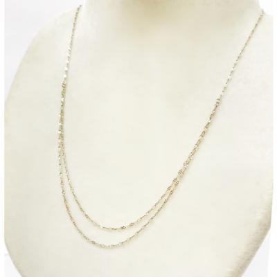 純プラチナミディアムダブルクローバーネックレス 純プラチナミディアムダブルクローバーネックレス