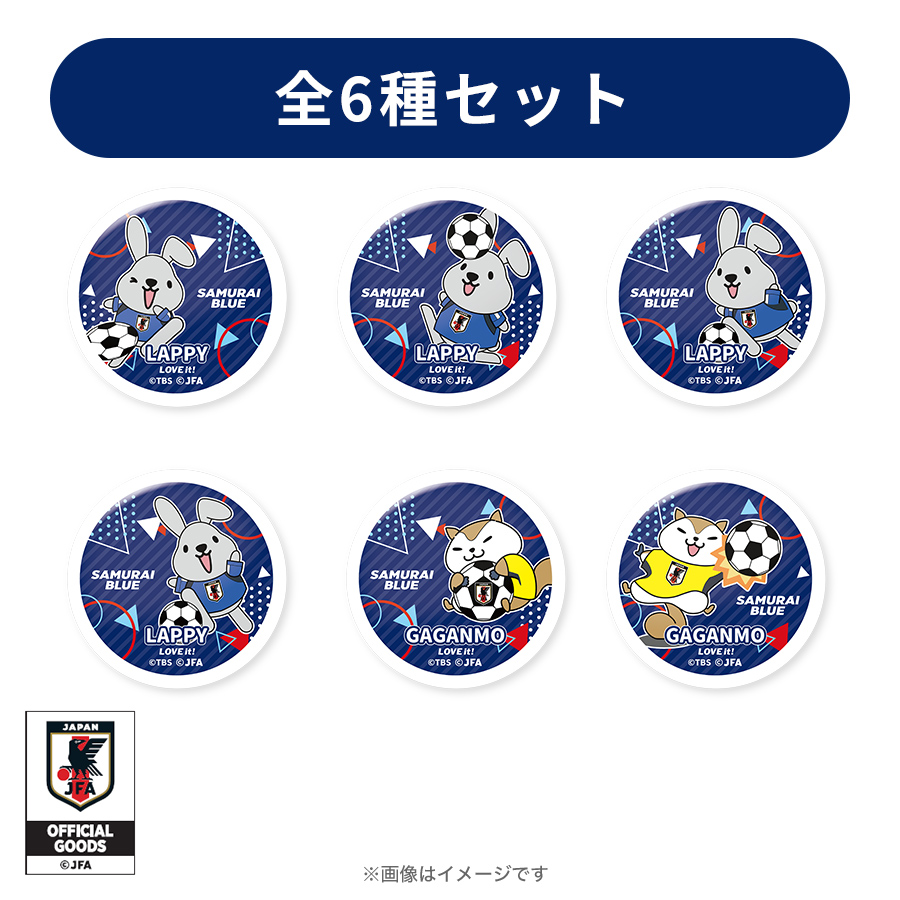 ラヴィット!／サッカー日本代表 トレーディング缶バッジ(全6種