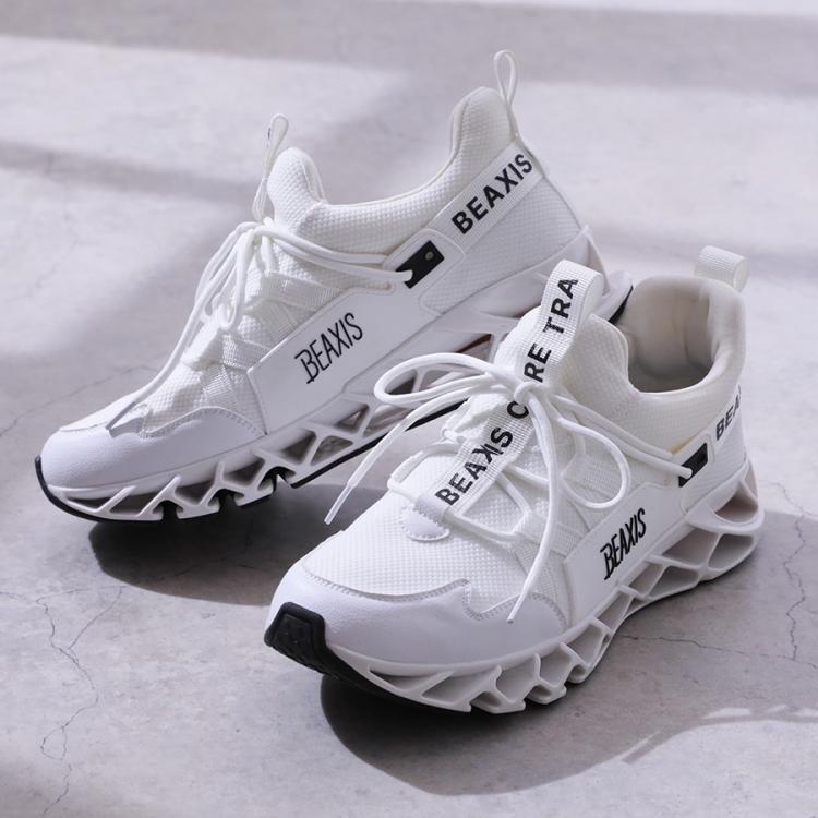 【新品】BEAXIS パランスコアスニーカー2 ホワイトL BEAXIS バランスコアスニーカー2／体幹トレーニング／スタイル