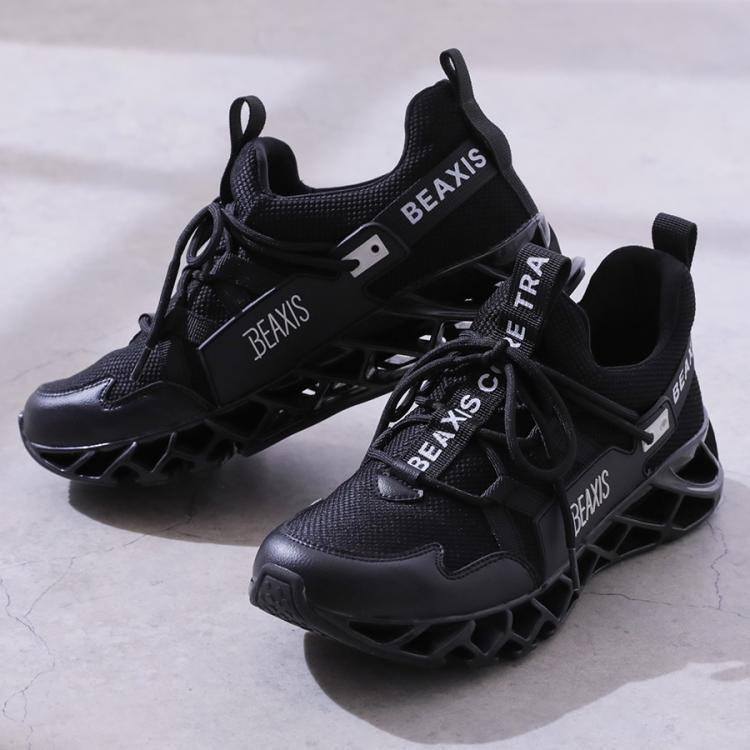 ✨️未使用級✨️BEAXIS 美脚体感 ニット バランスコア シューズ 黒 バランスコアブーツ ニットタイプ BEAXIS(ビーアクシス) | amepla